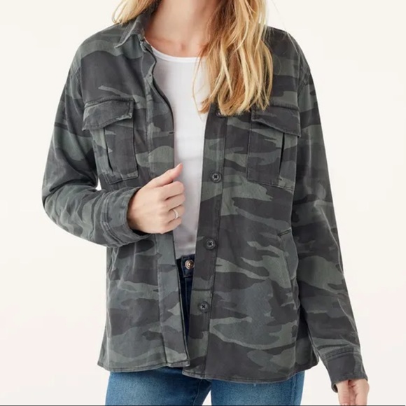 NWT Splendid Camouflage Shirt Jacket - Picture 5 of 7